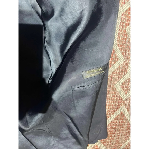 CORNELIANI Mens Super 110s Extra Fine Virgin Wool Black Suit Jacket Sports Coat - Picture 2 of 9